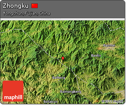 Satellite 3D Map of Zhongku