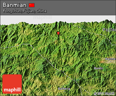 Satellite 3D Map of Banmian