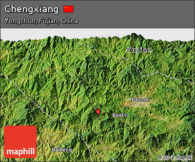 Satellite 3D Map of Chengxiang