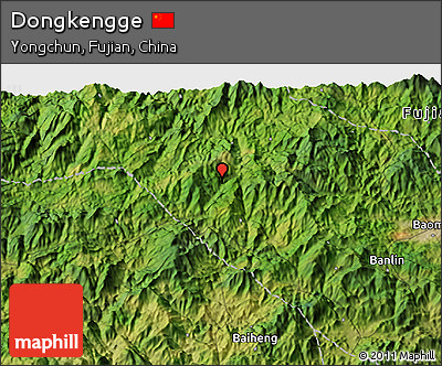 Satellite 3D Map of Dongkengge