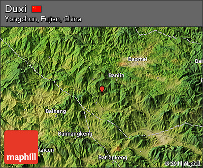 Satellite 3D Map of Duxi