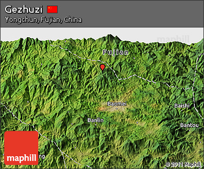 Satellite 3D Map of Gezhuzi