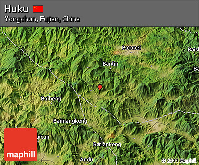 Satellite 3D Map of Huku