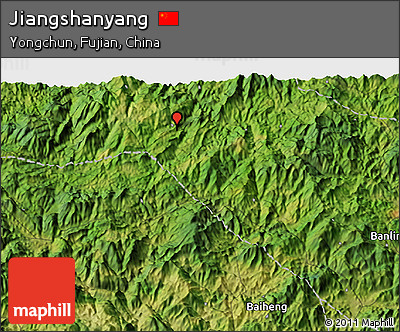 Satellite 3D Map of Jiangshanyang