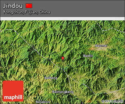 Satellite 3D Map of Jindou