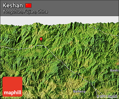 Satellite 3D Map of Keshan