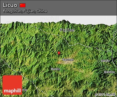 Satellite 3D Map of Licuo