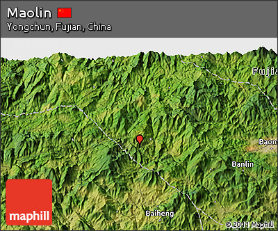 Satellite 3D Map of Maolin
