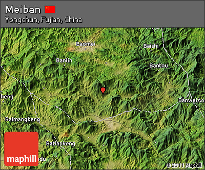 Satellite 3D Map of Meiban
