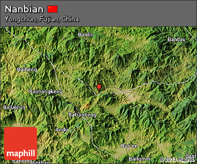 Satellite 3D Map of Nanbian
