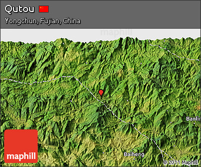Satellite 3D Map of Qutou