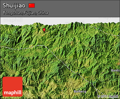 Satellite 3D Map of Shuijiao