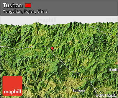 Satellite 3D Map of Tushan