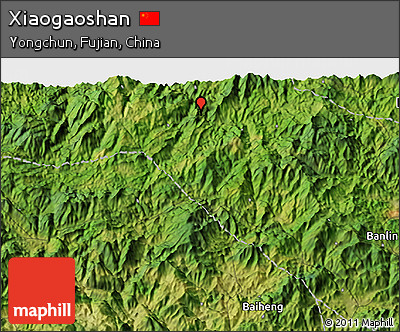 Satellite 3D Map of Xiaogaoshan