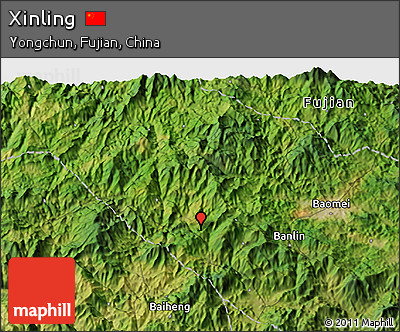 Satellite 3D Map of Xinling