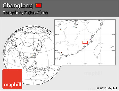 Blank Location Map of Changlong