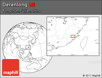 Blank Location Map of Derenlong