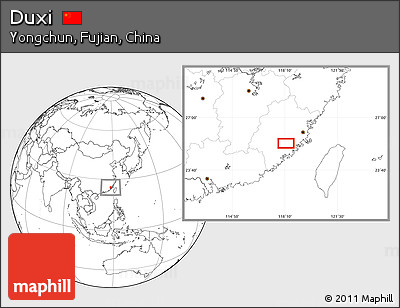 Blank Location Map of Duxi