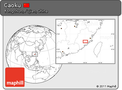 Blank Location Map of Caoku