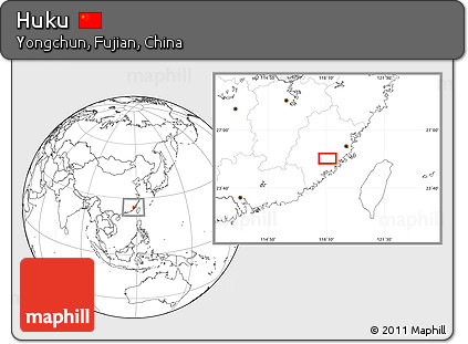 Blank Location Map of Huku