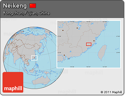 Gray Location Map of Neikeng