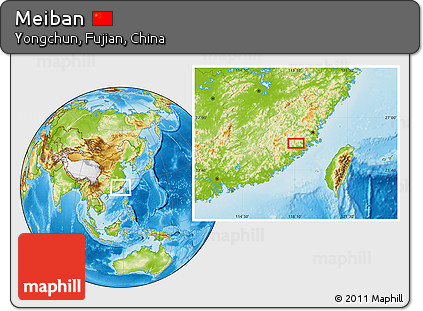 Physical Location Map of Meiban