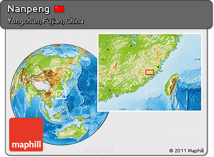 Physical Location Map of Nanpeng