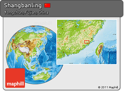 Physical Location Map of Shangbanling
