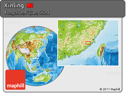 Physical Location Map of Xinling