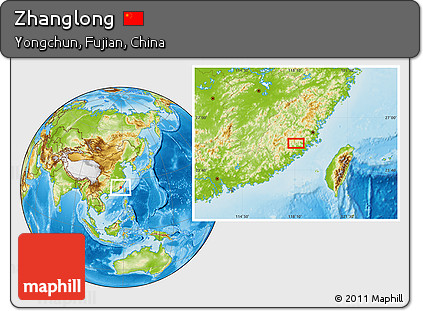 Physical Location Map of Zhanglong