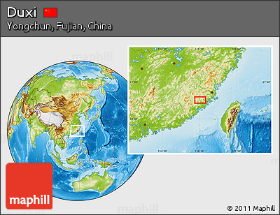 Physical Location Map of Duxi