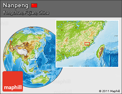 Physical Location Map of Nanpeng