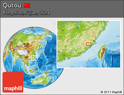 Physical Location Map of Qutou