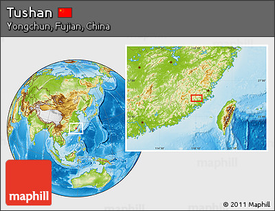 Physical Location Map of Tushan