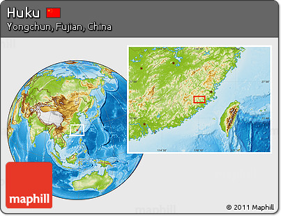 Physical Location Map of Huku