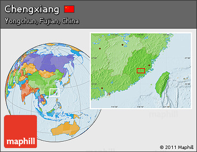 Political Location Map of Chengxiang