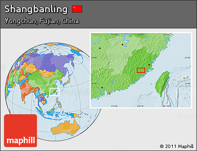 Political Location Map of Shangbanling