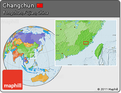 Political Location Map of Changchun