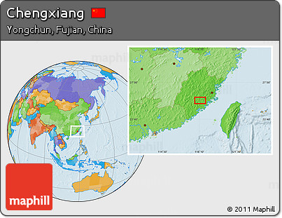 Political Location Map of Chengxiang