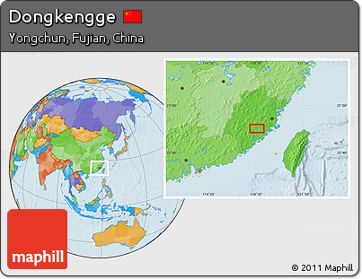Political Location Map of Dongkengge