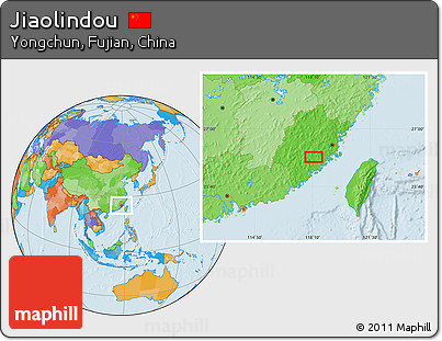 Political Location Map of Jiaolindou