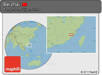 Savanna Style Location Map of Beizhai