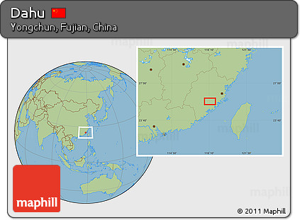 Savanna Style Location Map of Dahu