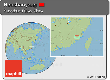 Savanna Style Location Map of Houshanyang