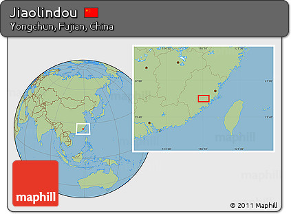 Savanna Style Location Map of Jiaolindou