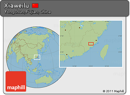 Savanna Style Location Map of Xiaweilu