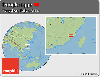 Savanna Style Location Map of Dongkengge