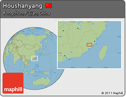 Savanna Style Location Map of Houshanyang