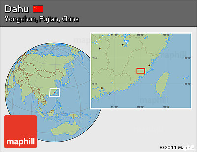 Savanna Style Location Map of Dahu