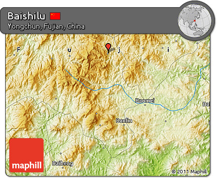 Physical Map of Baishilu